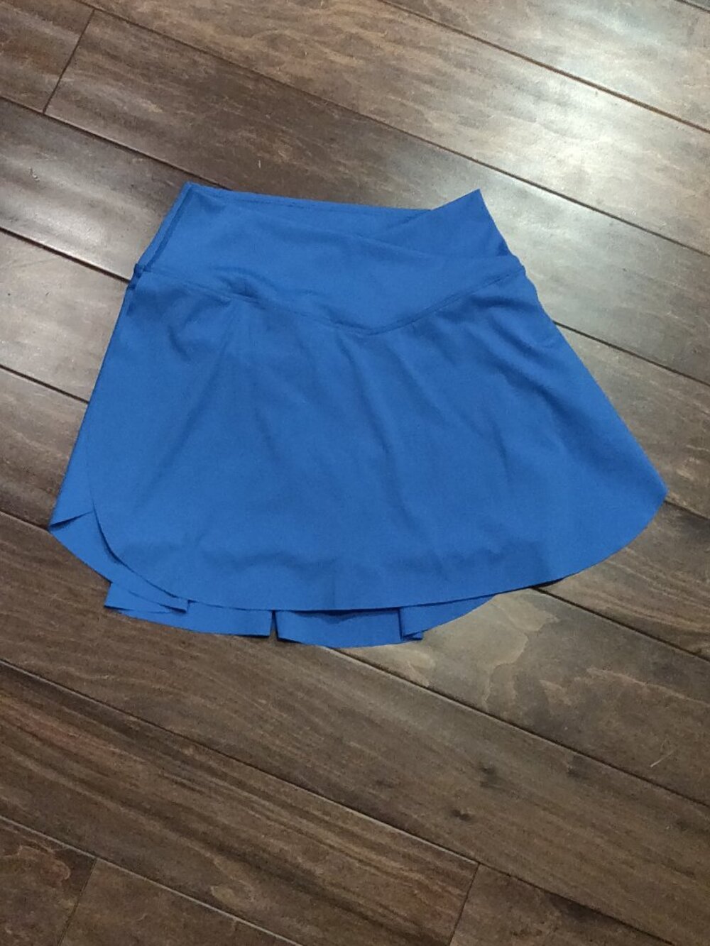 Halara Everyday Softly Zero Airy Crossover Tennis Skort Elegant Blue MEDIUM LONG - Picture 3 of 5